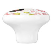 Japanisches Essen: Sushi-Muster 2 Keramikknauf (Seitenansicht)