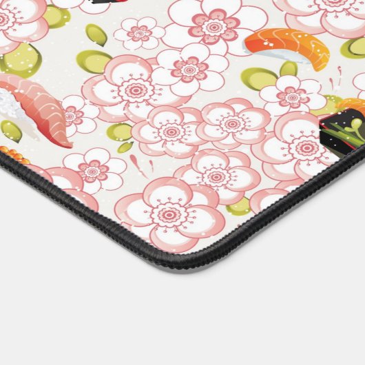 Japanisches Essen: Sushi Muster 2 Schreibtischunterlage (Ecke)