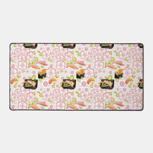 Japanisches Essen: Sushi Muster 2 Schreibtischunterlage (Vorderseite)