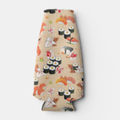 Japanisches Essen: Sushi Muster 3 Flaschenkühler (Vorderseite)