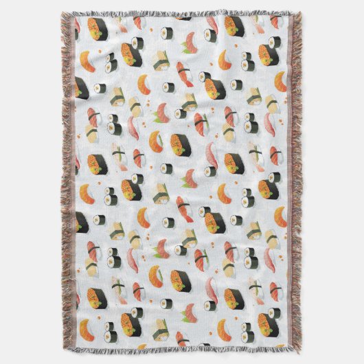 Japanisches Essen:Sushi-Muster Decke (Vorderseite Vertikal)