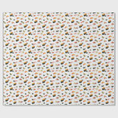 Japanisches Essen: Sushi Muster Geschenkpapier (Flach)