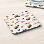 Japanisches Essen:Sushi-Muster Getränkeuntersetzer (Linke Seite)