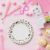 Japanisches Essen: Sushi-Muster Pappteller (Party)