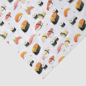 Japanisches Essen:Sushi-Muster Seidenpapier (Ausschnitt)