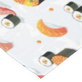 Japanisches Essen:Sushi-Muster Tischdecke (Schrägansicht)