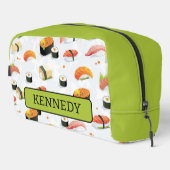 Japanisches Essen: Sushi Muster Waschbeutel (Rechte Ecke)