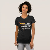 Japanisches Essen Tempura Chopsticks Fried Shrimps T-Shirt (Vorne ganz)