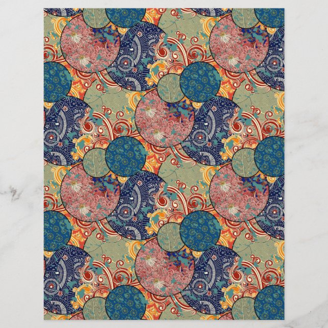 Japanisches Fabric Quilt Arts Craft Scrapbook Pape (Vorderseite)