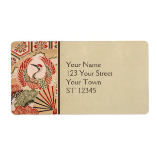 Japanisches Fabric Shipping Label