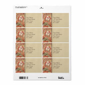Japanisches Fabric Shipping Label (Vorne)