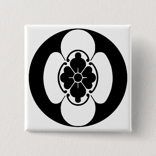 Japanisches Familienwappen (KAMON) der Hotta Button (Vorderseite)