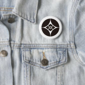 Japanisches Familienwappen KAMON Symbol Button (Beispiel)