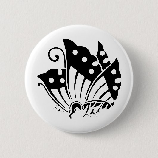Japanisches Familienwappen KAMON Symbol Button (Vorderseite)