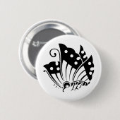 Japanisches Familienwappen KAMON Symbol Button (Vorne & Hinten)