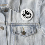 Japanisches Familienwappen KAMON Symbol Button (Beispiel)