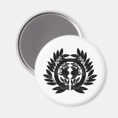 Japanisches Familienwappen KAMON Symbol Magnet (Vorderseite/Rückseite)