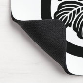 Japanisches Familienwappen KAMON Symbol Mousepad (Ecke)