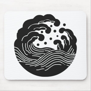 Japanisches Familienwappen KAMON Symbol Mousepad