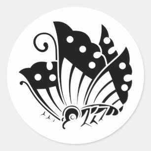 Japanisches Familienwappen KAMON Symbol Runder Aufkleber