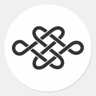 Japanisches Familienwappen KAMON Symbol Runder Aufkleber