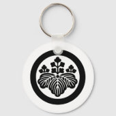 Japanisches Familienwappen KAMON Symbol Schlüsselanhänger (Vorderseite)