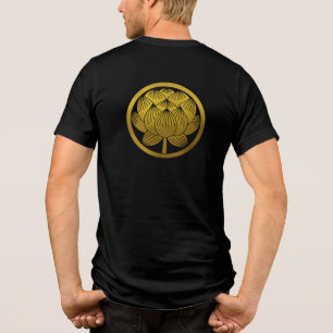 Japanisches Familienwappen-Lotus Tri-Blend Shirt