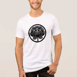 Japanisches Familienwappen-Lotus Tri-Blend Shirt