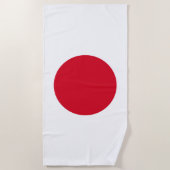 Japanisches Flag Beach Handtuch (Vorderseite)