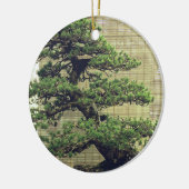 Japanisches Foto White Pine Bonsai Tree Keramik Ornament (Links)