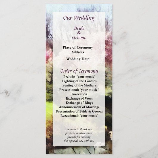 Japanisches Frühjahrsprogramm Programm (Vorderseite)