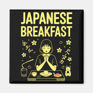 Japanisches Frühstück Zen Morgen Miso Reis Tee Gra Magnet