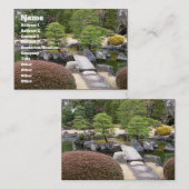Japanisches Garten 日本庭園 Visitenkarte (Vorne/Hinten)