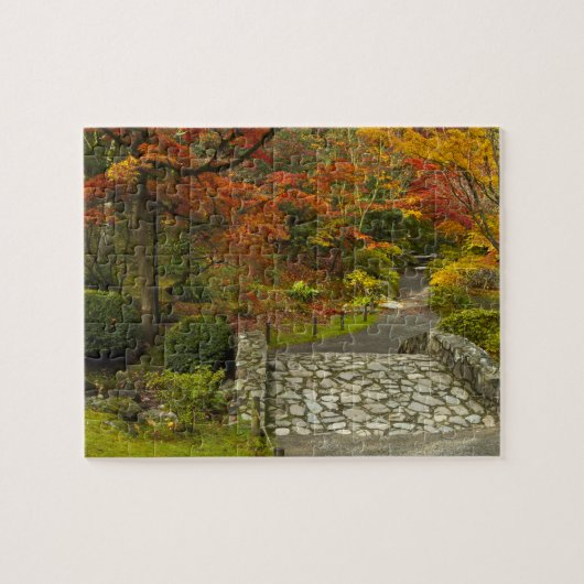 Japanisches Garten-Herbstpuzzlespiel Puzzle (Horizontal)