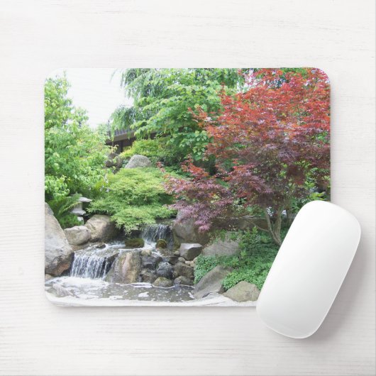 Japanisches Garten-Wasserfall mousepad (Mit Mouse)