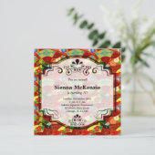 Japanisches Geburtstagsthema Einladung (Stehend Vorderseite)