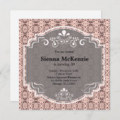 Japanisches Geburtstagsthema Einladung (Vorne/Hinten)