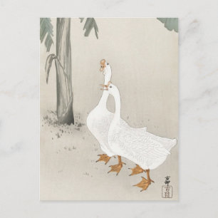 Japanisches Gemälde von Ohara Koson,Vintag小 原 古 邨 Postkarte