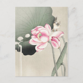 Japanisches Gemälde von Ohara Koson,Vintag小 原 古 邨  Postkarte