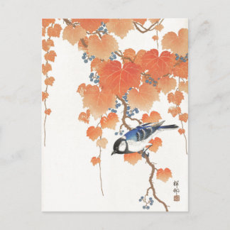 Japanisches Gemälde von Ohara Koson,Vintag,小 原 古 邨 Postkarte