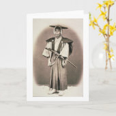 Japanisches Gericht offiziell oder Samurai, Karte (Gelbe Blume)