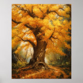 Japanisches Ginkgo Tree Art Print Poster (Vorne)