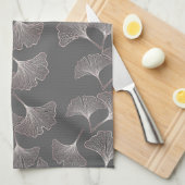 Japanisches Ginkgoblatt-Muster Geschirrtuch (Viertel Falte)