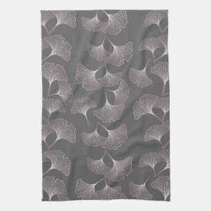 Japanisches Ginkgoblatt-Muster Geschirrtuch