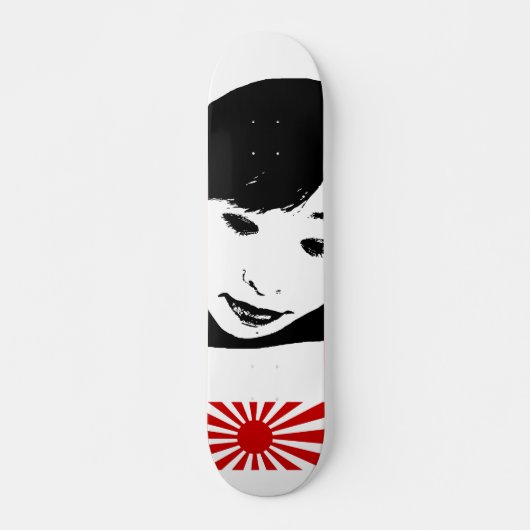 Japanisches Girl Rising Sun-Modell Skateboard (Vorne)