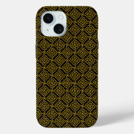 Japanisches Gold- und Schwarz-Muster Case-Mate iPhone Hülle