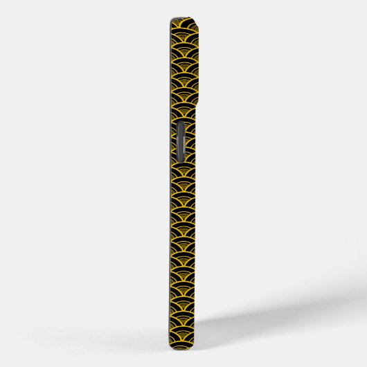 Japanisches Gold- und Schwarz-Muster Case-Mate iPhone Hülle (Rückseite / Rechts)