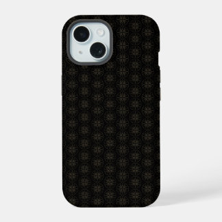 Japanisches Gold- und Schwarz-Muster iPhone 15 Hülle