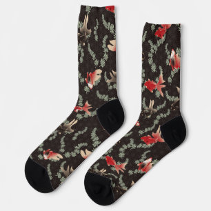 Japanisches Goldfisch-Muster  Socken