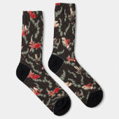 Japanisches Goldfisch-Muster Socken (Rechts)